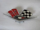 Original 1965-66 Corvette Front Side Fender Emblem Gm 3827158. Fixed Price $75.00.