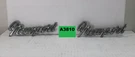 Chrysler Newport Emblems Left & Right 1/4 Front Panel Chrome Script. Fixed Price $39.00.