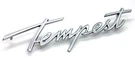 New 1961-64 Tempest Rear Quarter Panel Script Usa-made 1/4 Emblem Chrome Trim. Fixed Price $59.99.