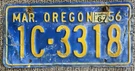 Guaranteed Dmv Clear! Oregon Rat Hotrod Plate 1C-3318 1956 1957 Ford Chevy Mopar. Fixed Price $59.99.