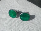 Green License Plate Reflector Mounting Bolts. Vintage Pair, Original Accessory. Fixed Price $14.95.