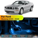 7 X 2005 - 2009 Ford Mustang Interior Led Lights Bulb Package Kit Ice Blue. Fixed Price $13.25.