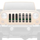 For Jeep CJ7 76-86 Main Grille 1-PC American Black & White Back The Military. Fixed Price $125.00.
