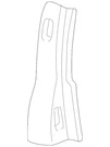 Genuine Ford Body B-pillar Reinforcement F57Z-9824387-A. Fixed Price $17.17.