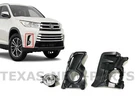 Fits 2017-2019 Toyota Highlander Right Front Bumper Fog Light Lamp Cover Bracket. Fixed Price $39.13.