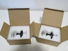 Crystal Faceted Real Glass Oil Rubbed Bronze 1/2 Dummy Door Knob Pieces. Fixed Price $39.98.