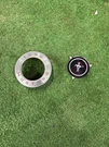 1965 1966 Ford Mustang Deluxe Woodgrain Steering Wheel Horn Button And Emblem Po. Fixed Price $50.00.