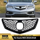 Gloss Black Front Bumper Grille For 2016 2017 2018 Acura Rdx Upgrade 2022 Style. Fixed Price $254.99.