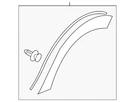 Genuine Subaru Wheel Flare 91112FL150. Fixed Price $118.41.
