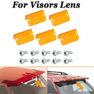 5 Set For Cab Moon Visors Sunvisor Lenses Hardware Hd Amber Orange Kit. Fixed Price $33.99.