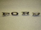 Oem 1967 Ford Galaxie Front Hood Script Emblems Lettering Part # C7AB-16606. Fixed Price $8.96.