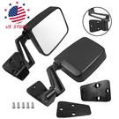 Pair View Door Mirrors Manual Side Set Right Left Black Fits Jeep Wrangler 87-02. Fixed Price $39.97.