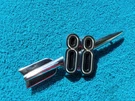 Nos Gm 1949-50 88 Rocket Rear Trunk Lid Emblem Oldsmobile New Super Delta. Fixed Price $239.99.