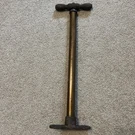 Original 1920'S Ford Tire Air Pump Wood Handle Brass Great Logo. Fixed Price $85.00.