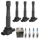 For Acura Csx Rsx Honda Civic 4X Mk Ignition Coil & Bosch Iridium Spark Plug. Fixed Price $83.33.
