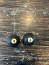 Vintage Fuzzy 8 Ball Hanging Rearview Mirror Hotrod Decoration Not Dice. Fixed Price $25.00.