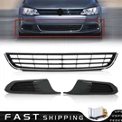 For 2011-2014 Volkswagen Jetta Front Bumper Lower Grille & Fog Lamp Covers 3PCS. Fixed Price $38.98.