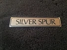 Rolls-royce Silver Spur 1981-89 Chrome Black Boot Trunk Badge UB40595 Oem. Fixed Price $145.00.