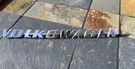 Vintage Vw Script Volkswagen Emblem 311853687 Oem Slanted Letters. Fixed Price $44.00.