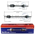 Surtrack Pair Set 2 Front Axle Shafts For Toyota Pontiac Vibe Auto Fwd. Fixed Price $156.95.