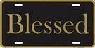 Smart Blonde Blessed Metal License Plate. Fixed Price $24.09.