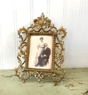 National Brass & Iron Works #2140 Antique Cast Easel Mirror Frame Amazing. Fixed Price $95.00.