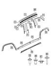Genuine Mopar Pillar Applique Right 5UP28DX8AC. Fixed Price $99.35.