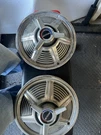 Set (4) 1965 Mustang Fastback Coupe Convertible 13" Spinner Hubcaps Wheel Covers. Fixed Price $325.00.
