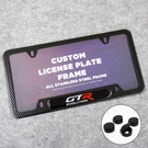 For Gtr Sport Front Rear Carbon Fiber Texture License Plate Frame Cover. Fixed Price $29.99.