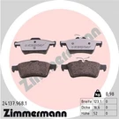 24137.968.1 Zimmermann Brake Pad Set, Disc Cadillac, Citro N, Ford. Fixed Price $59.35.