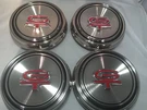 (SET/4) Polished Stainless Steel Hubcaps For 1967-1968 Mustang Torino. Fixed Price $149.95.