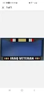 Iraq Veteran Black License Plate Frame. Fixed Price $13.00.