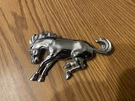 Vintage Ford Bronco Horse Emblem Chrome E37B-16C144 4.5. Fixed Price $18.85.