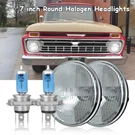 Ford Mustang 1965 1973 Pair 7" Round Halogen Headlight High Low Beam Bulbs. Fixed Price $59.99.