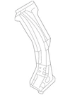 Genuine Mitsubishi Lock Pillar Reinforced 5313B504. Fixed Price $64.75.
