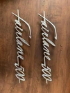 Oem Ford 1960 Fairlane 500 Fender Scripts Ornaments Emblems Pair Co B-16098-F. Fixed Price $155.00.