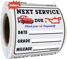 Smarsticker 500 Pcs Oil Change Service Due Reminder 1.75X1.75 Inch, Red. Fixed Price $19.73.