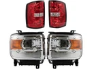 Trq 64QC84C Headlight And Tail Kit Fits 2015-2018 Gmc Sierra 2500 Hd. Fixed Price $464.94.