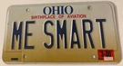 Me Smart Vanity License Plate Ohio. Fixed Price $59.99.