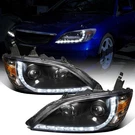 2004-2005 Honda Civic 2DR 4DR Led Running Projector Headlights Pair Black. Fixed Price $245.99.
