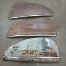 1940-1941 Lincoln Zephyr Fender Skirts X3 Flare. Fixed Price $499.00.
