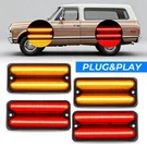 4X Smoke Amber/red Led Side Markers For Chevy Blazer C10/20 Gmc Pickup 67 68-72. Fixed Price $44.95.