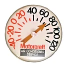 18 Motorcraft Air Conditioner Service Ford Gas Oil Thermometer Sign. Fixed Price $289.99.
