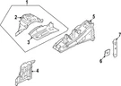Genuine Nissan Fender Apron Reinforcement 64113-6SA1A. Fixed Price $52.79.