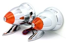 New Talbot Classic Chrome Bullet Side Mirrors Led Turn Signal Fender Door Mount. Fixed Price $99.99.