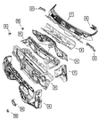 Genuine Mopar Fender To Cowl Mucket Left 68159403AC. Fixed Price $43.98.