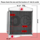 3-ROWS Radiator Fits 1955-1973 Willys/jeep CJ5 CJ6 W/f-head 134 4CYL Engine Mt. Fixed Price $139.00.