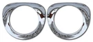 Chrome Headlight Bezels With Seals 55-57 Chevy Pickup (key Parts # 0847-055). Fixed Price $150.00.