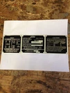 Jeep Ford Gpw Steel Zinc Plated Data Set, G-503. Fixed Price $35.00.