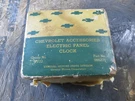 1949 1950 Chevrolet Chevy Nos Electric Clock Nib Complete P/n 986271 Nice. Fixed Price $199.99.